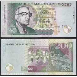 Mauritius 200 Rupees 2001