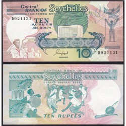 Seychelles 10 Rupees 1989
