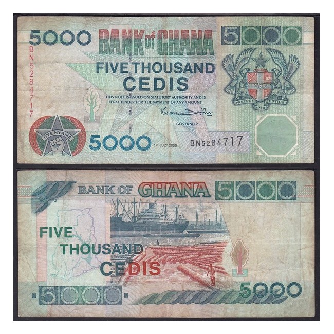 Ghana 5.000 Cedis 2000