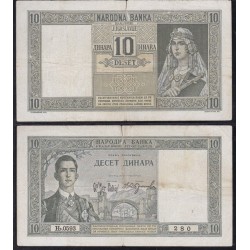 Yugoslavia 10 Dinara 1939