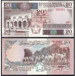 Somalia 20 Shilin - 20 Shillings 1987