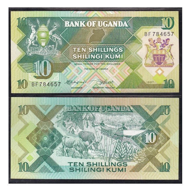 Uganda 10 Shillings 1987