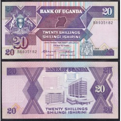 Uganda 20 Shillings 1987