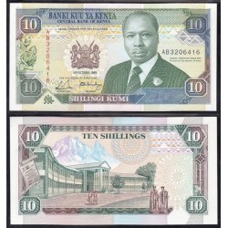 Kenya 10 Shillings 1989