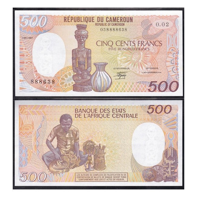 Cameroun 500 Francs 1987