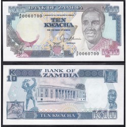 Zambia 10 Kwacha 1989-91