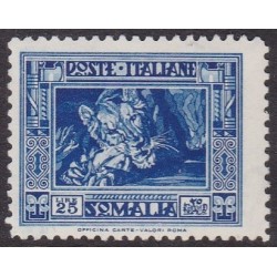 1932 Pittorica 1° emissione. 25 lire azzurro