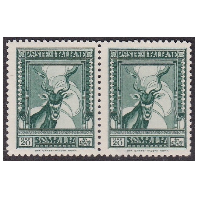 1932 Pittorica 1° emissione. 20 lire verde