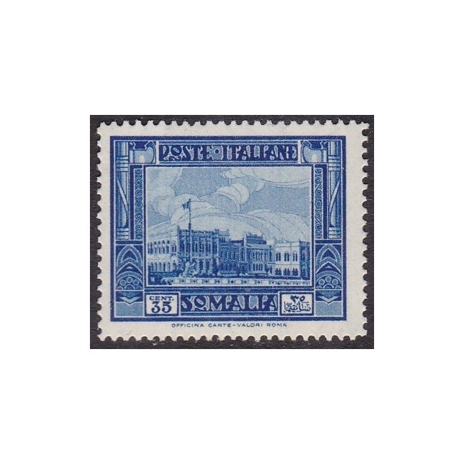 1935-38 Pittorica 2° emissione. 35 centesimi azzurro