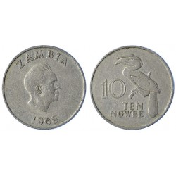 Zambia 10 Ngwee1968
