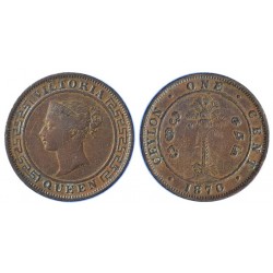 Ceylon 1 Cent 1870