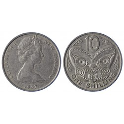 Nuova Zelanda 10 Cents 1967