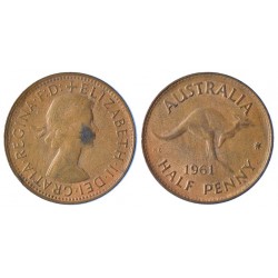 Australia 1/2 Penny 1961