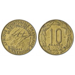 Africa Equatoriale francese 10 Francs 1958