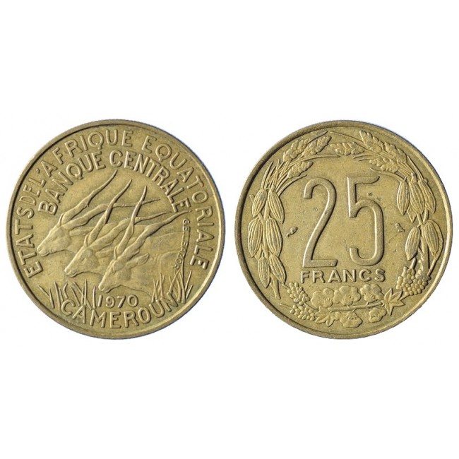 Africa Equatoriale francese 25 Francs 1970