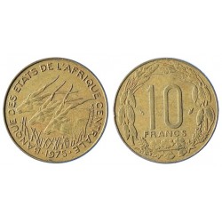 Africa Centrale 10 Francs 1975