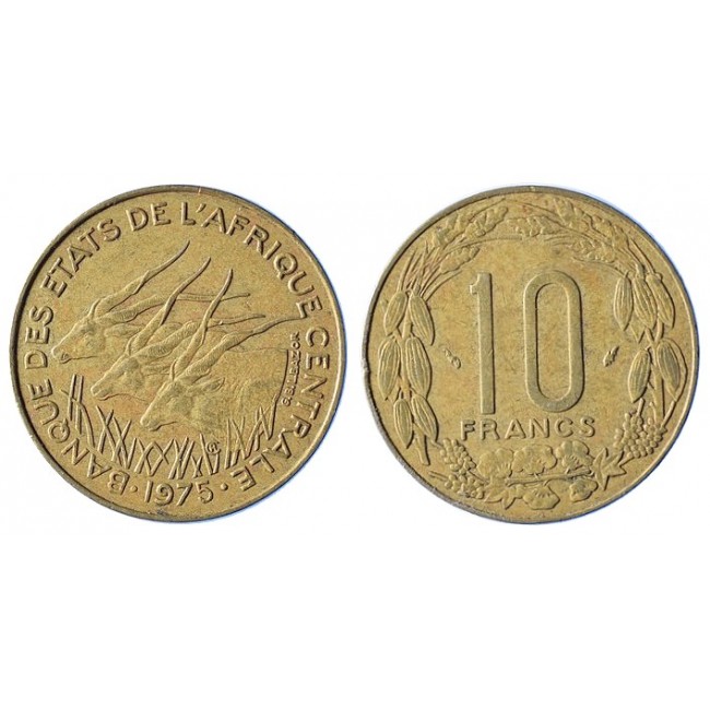 Africa Centrale 10 Francs 1975