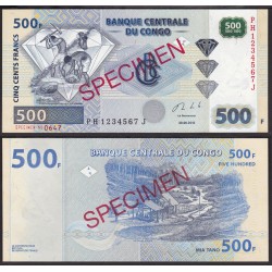 Congo repubblica democratica 50 200 Francs (2007) - 500 1.000 5.000 Francs (2013)