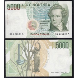 5.000 Lire 1996 Vincenzo Bellini (Serie sostitutiva)
