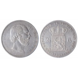 Paesi Bassi 2 1/2  Gulden 1873