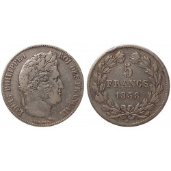 Francia 5 Francs 1838