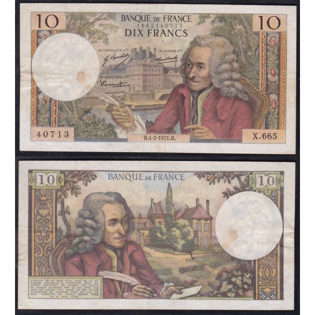 Francia 10 Francs 1971