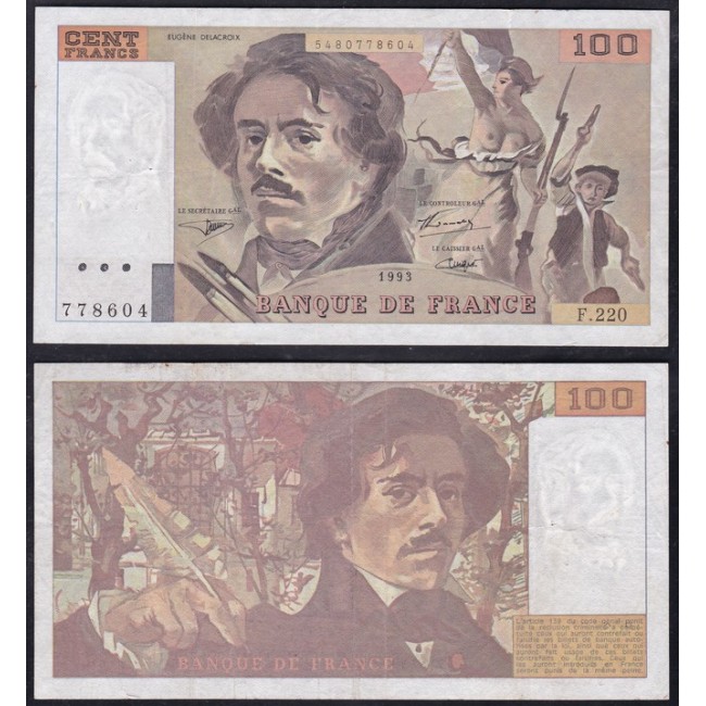 Francia 100 Francs 1993