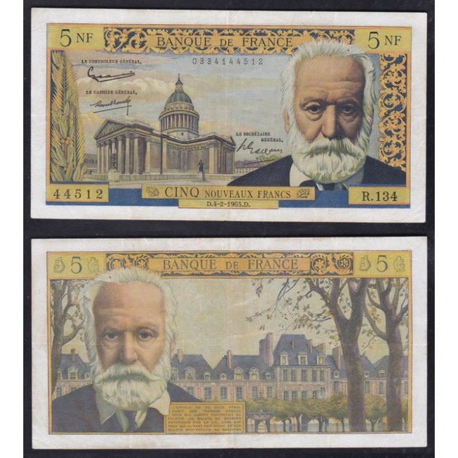 Francia 5 Nouveaux Francs 1965