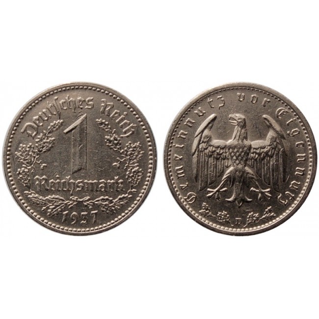Germania Terzo Reich 1 Reichsmark 1937
