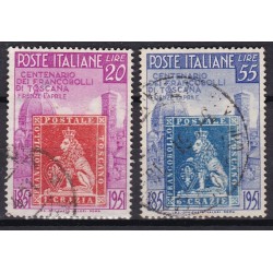 1951 Centenario dei primi francobolli del Granducato di Toscana