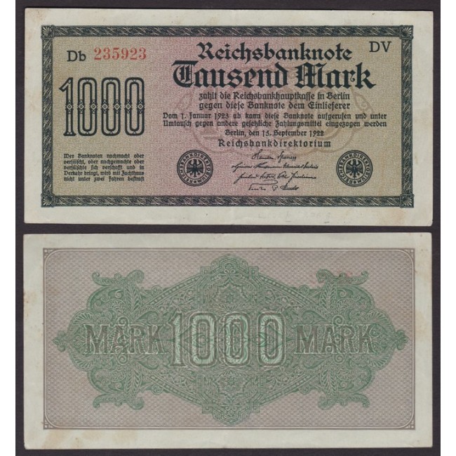 Germania 1000 Mark 1922