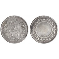 Tunisia 1 Francs 1308 (1891)