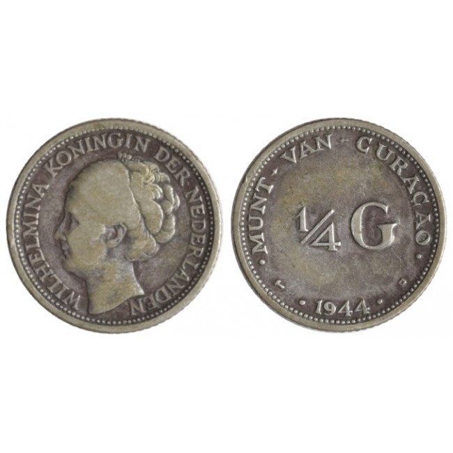 Curacao 1/4 Gulden 1944