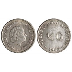 Antille Olandesi 1/4 Gulden 1963