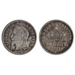 Francia 20 Centimes 1867