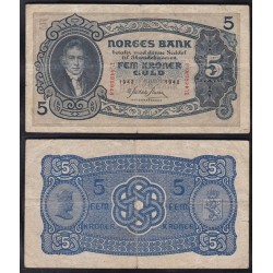 Norvegia 5 Kroner 1942