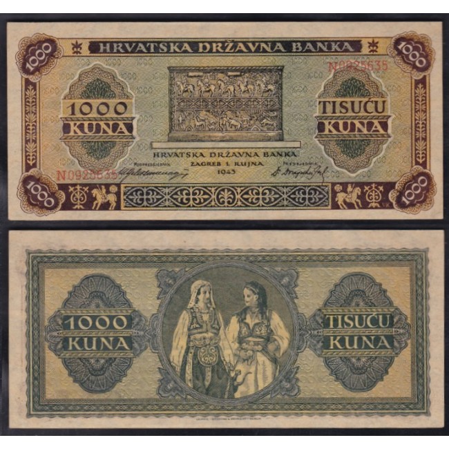 Croazia 1.000 Kuna 1943