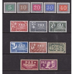Svizzera 1945 - Serie della Pace