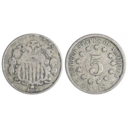 USA 5 Cents (Shield Nickel) 1869