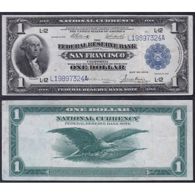 USA One Dollar 1914