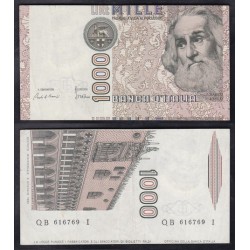 Biglietti di banca 1.000 Lire 1983 Marco Polo (errore nel taglio)