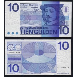 Paesi Bassi 10 Gulden 1968