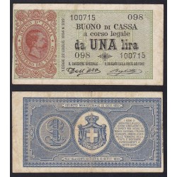 Buoni di cassa 1 Lira 1897
