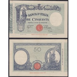 Biglietti di banca  50 Lire 1934 Matrice - Fascio