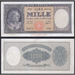 Biglietti di banca 1.000 Lire 1959 Italia - Medusa