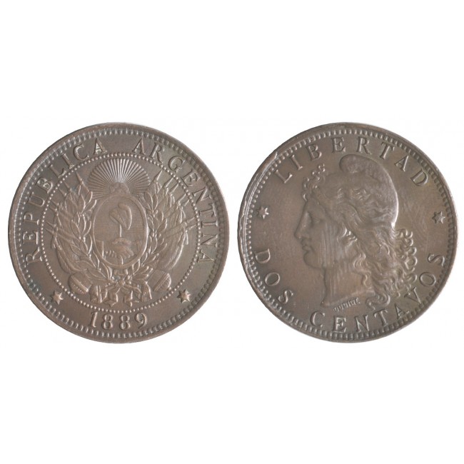Argentina 2 Centavos 1889